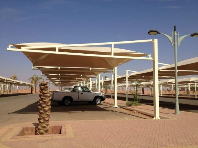 تركيب مظلات مواقف سيارات في الرياض