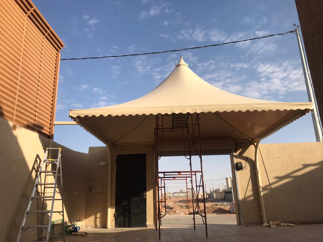 مظلات بولي ايثلين عالي الكثافة خامات اوربية للمشاريع ومواقف السيارات
