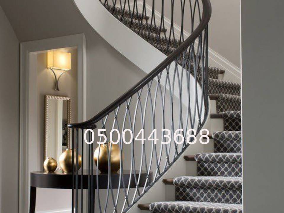 درابزين درج حديد داخلي الرياض
