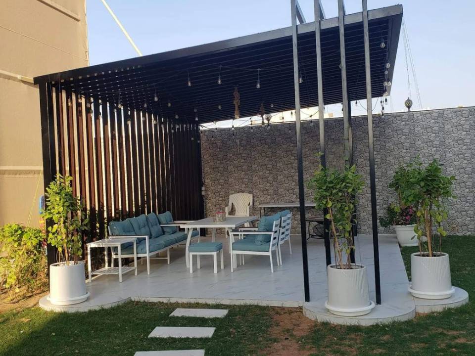 انواع مظلات خشبية