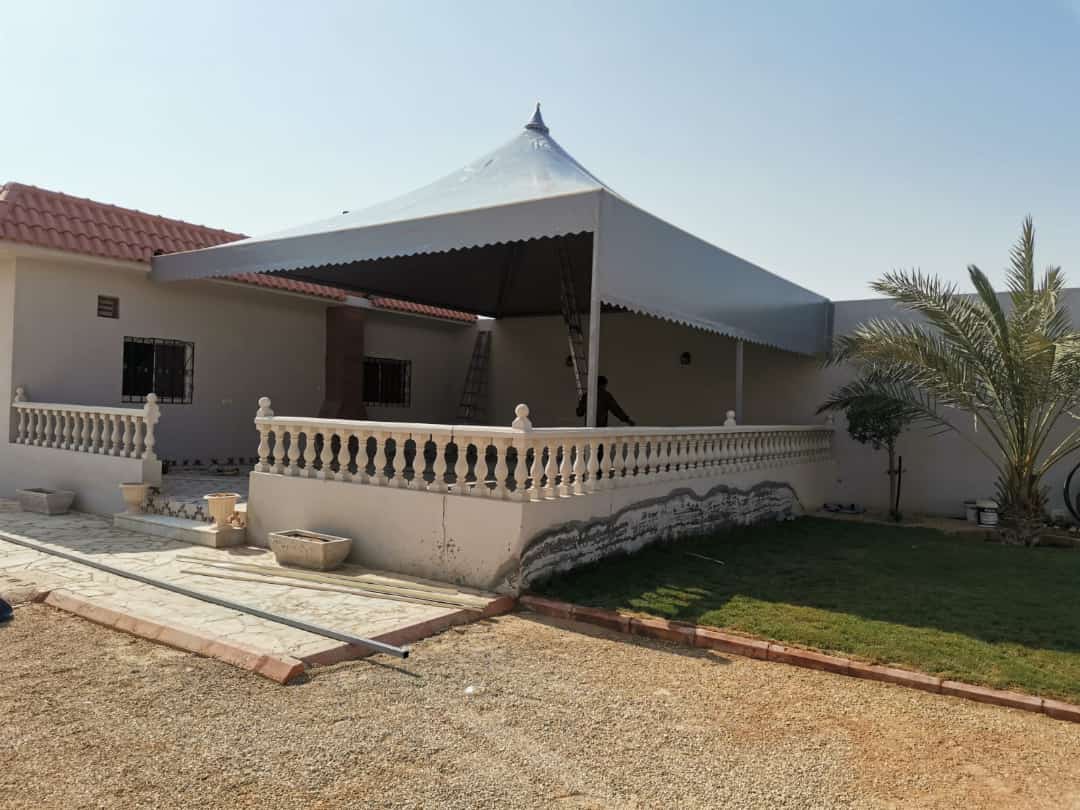 تركيب مظلة سيارات bvc بالرياض