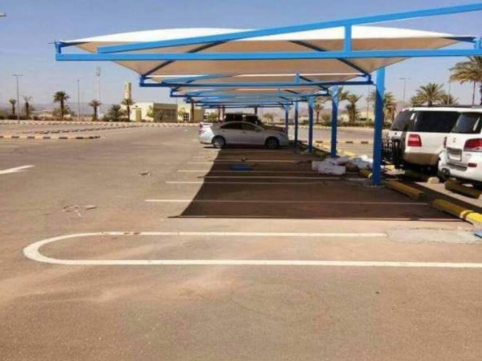 مظلات سيارات ثابته خارجية