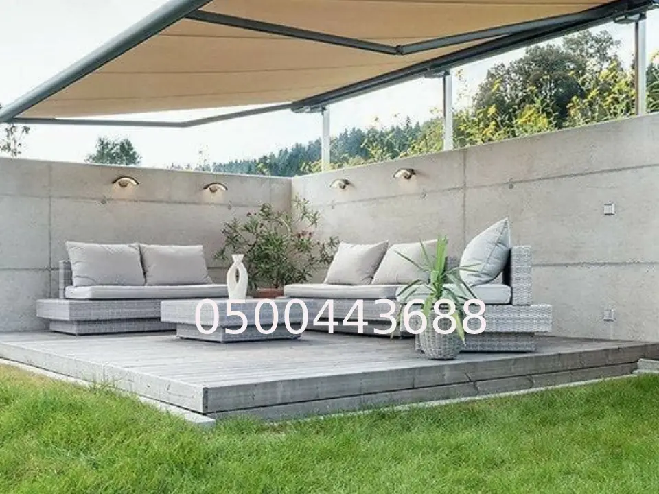 تصميم مظلات كهربائية متحركة الرياض
