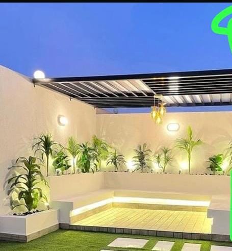 مظلات حدائق وجلسات اشكال راقية 