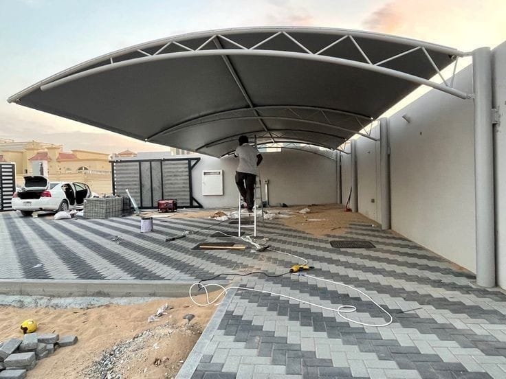 تركيب مظلات وسواتر حي الصحافة