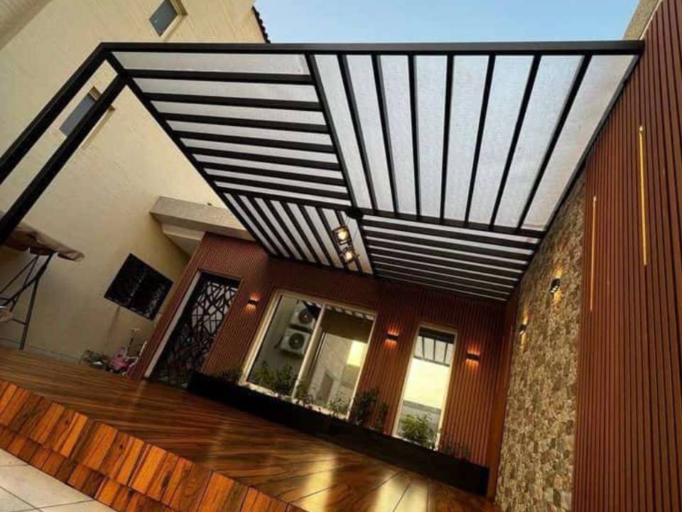 تركيب مظلات لكسان شفافة