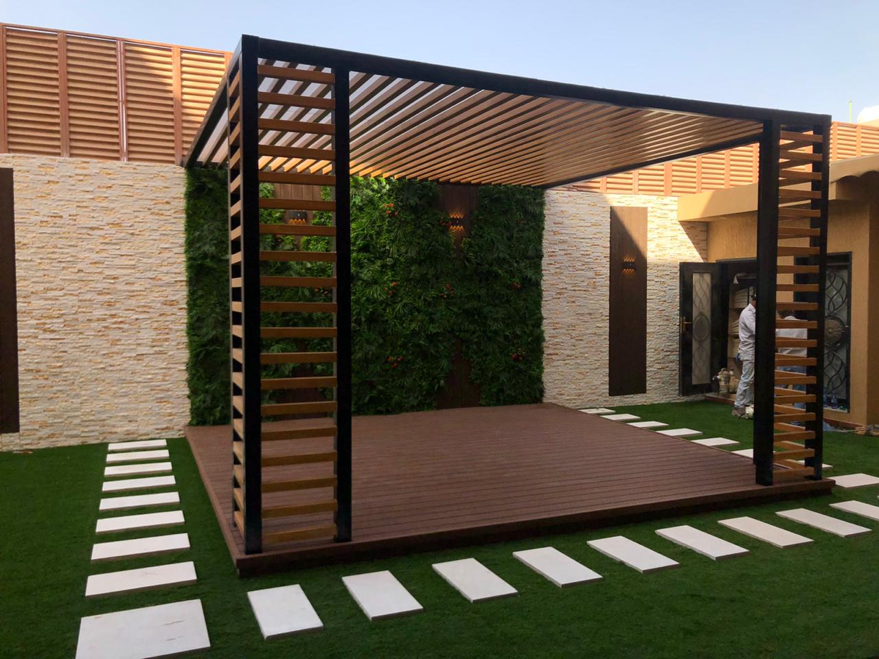 مظلات خشب وبلاستيك الرياض