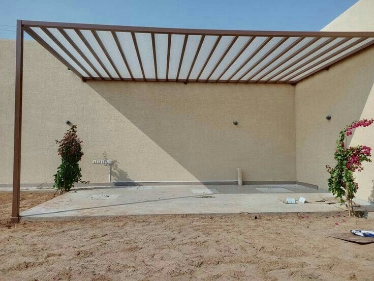 تركيب مظلات لكسان شفافة