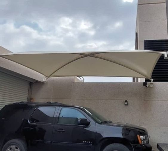 مظلات سيارات جدارية الرياض