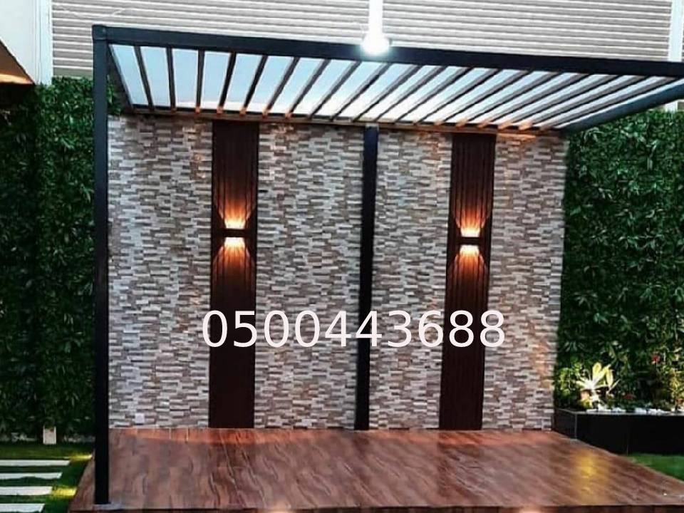 تصميم مظلة كسان زجاج شفاف