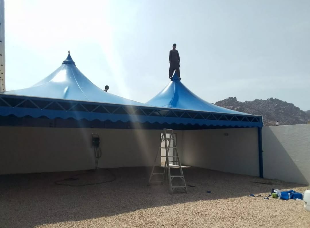 مظلات وسواتر حي عرقه والمهديه