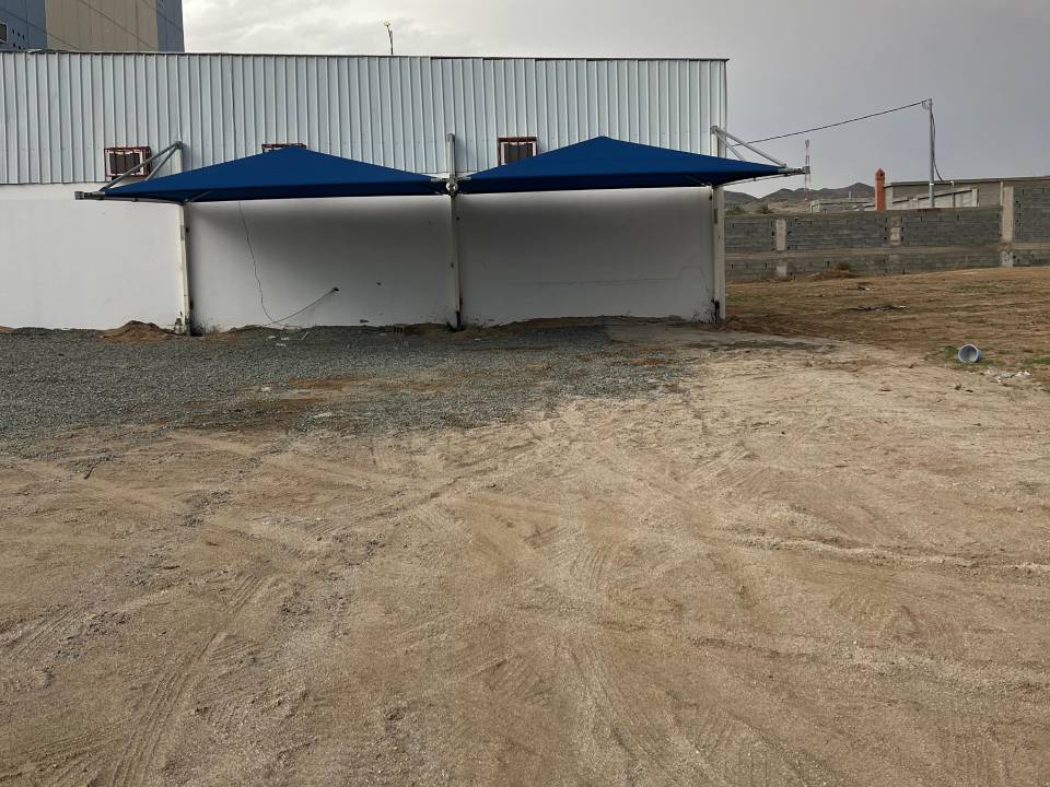 ديكور مظلات مجدول قماش