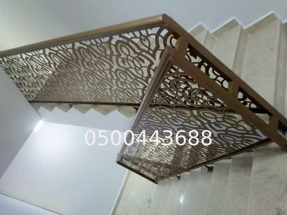 تركيب دربزين قص ليزر مدرن