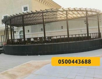 برجولات - مظلات وسواتر الرياض0500443688 تركيب سواتر مظلات قرميد برجولات هناجر