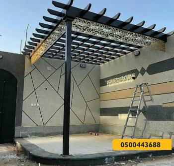 مظلات وسواتر هناجرومستودعات وقرميد وتشكيلات حسب الطلب - مظلات وسواتر الرياض0500443688 تركيب سواتر مظلات قرميد برجولات هناجر