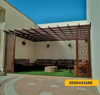 مظلات وسواتر هناجرومستودعات وقرميد وتشكيلات حسب الطلب - مظلات وسواتر الرياض0500443688 تركيب سواتر مظلات قرميد برجولات هناجر