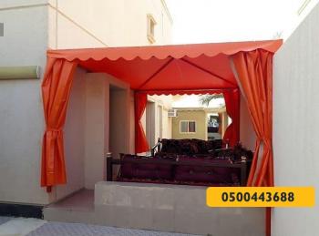 مظلات منوعة - مظلات وسواتر الرياض0500443688 تركيب سواتر مظلات قرميد برجولات هناجر