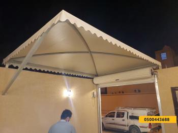 مظلات سيارات - مظلات وسواتر الرياض0500443688 تركيب سواتر مظلات قرميد برجولات هناجر