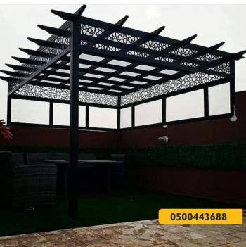 برجولات - مظلات وسواتر الرياض0500443688 تركيب سواتر مظلات قرميد برجولات هناجر