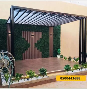 برجولات - مظلات وسواتر الرياض0500443688 تركيب سواتر مظلات قرميد برجولات هناجر