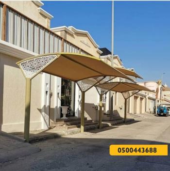 مظلات سيارات - مظلات وسواتر الرياض0500443688 تركيب سواتر مظلات قرميد برجولات هناجر