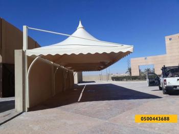 مظلات سيارات - مظلات وسواتر الرياض0500443688 تركيب سواتر مظلات قرميد برجولات هناجر